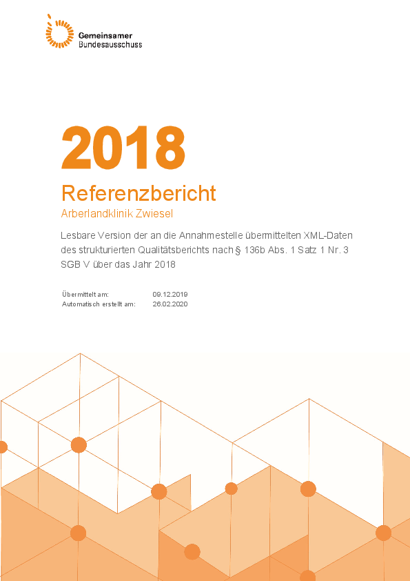 Strukturierter Qualitätsbericht Arberlandklinik Zwiesel 2018