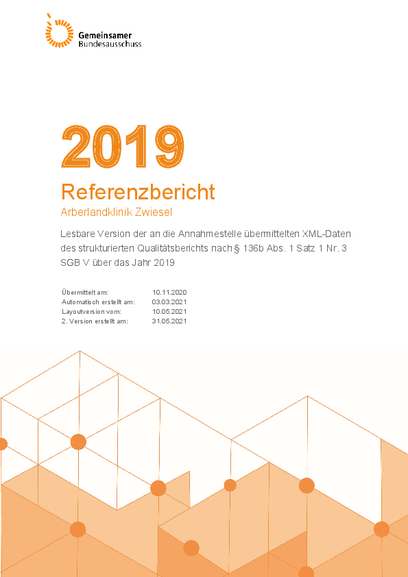 Strukturierter Qualitätsbericht Arberlandklinik Zwiesel 2019